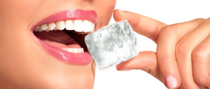 Woman Chewing on Ice - Biermann Orthodontics